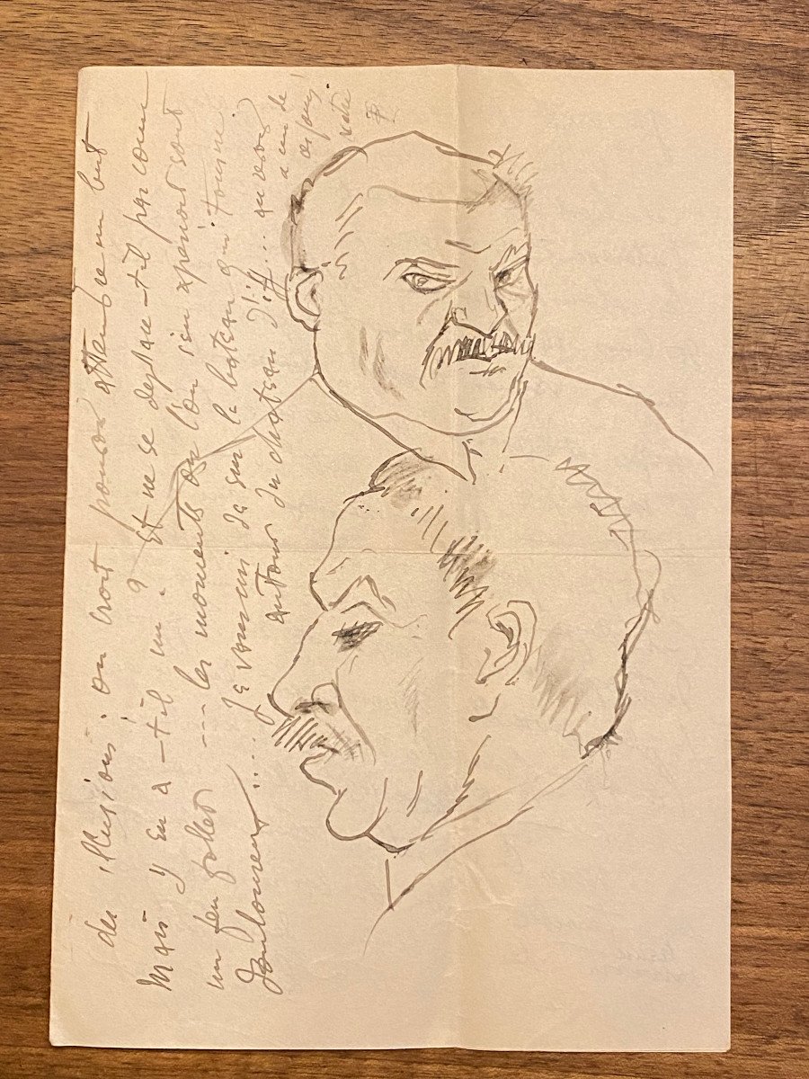 Theodor Pallady ( 1871-1956). Croquis à l'Encre De Chine .-photo-2