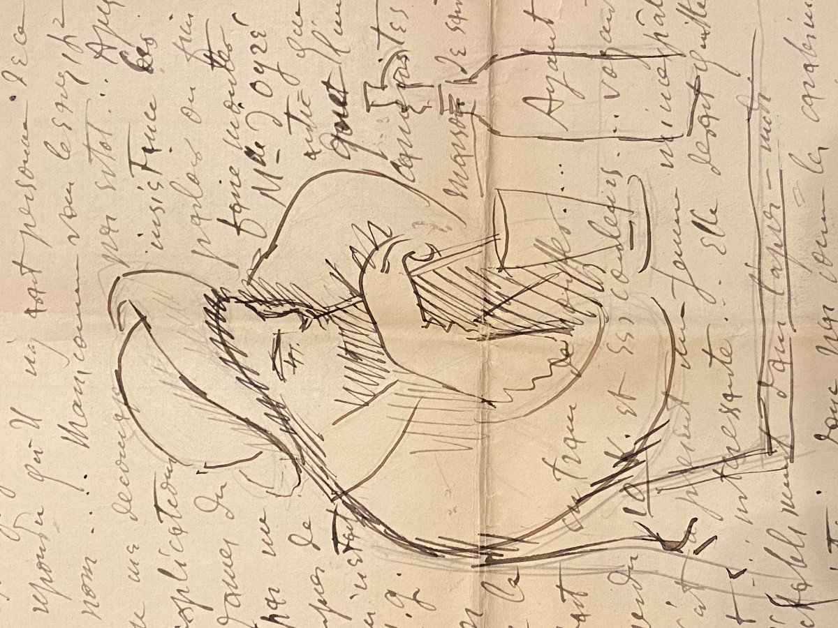 Theodor Pallady (1871-1956). Indian Ink Sketch.-photo-2