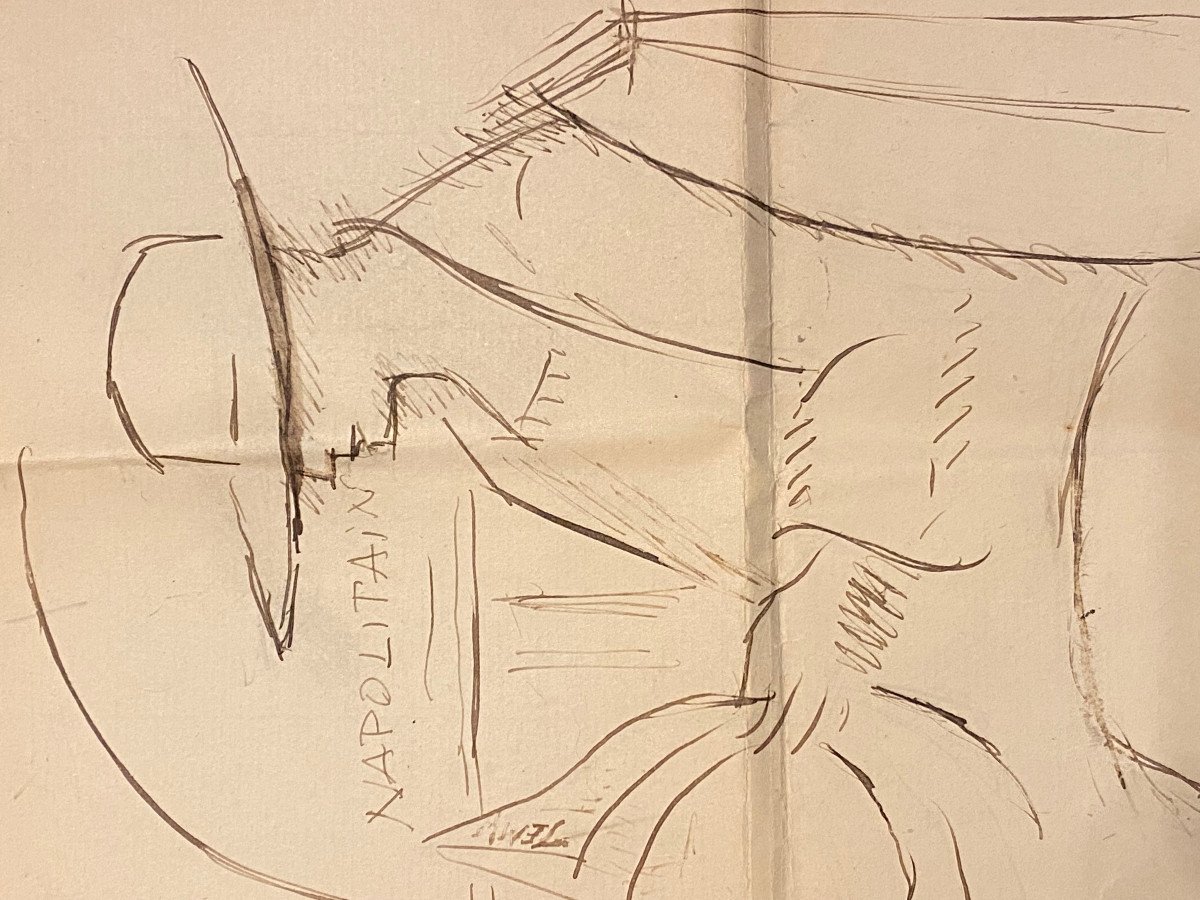 Theodor Pallady (1871-1956). Indian Ink Sketch.-photo-2