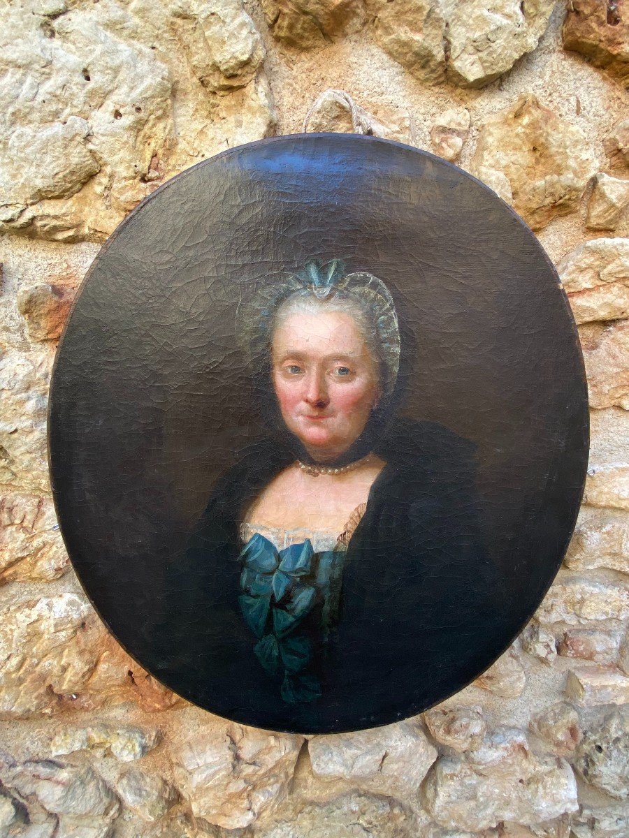 Portrait Of Old Lady Around 1750-photo-3