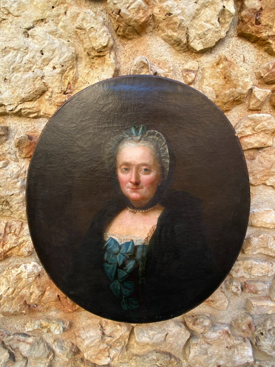 Portrait Of Old Lady Around 1750-photo-3