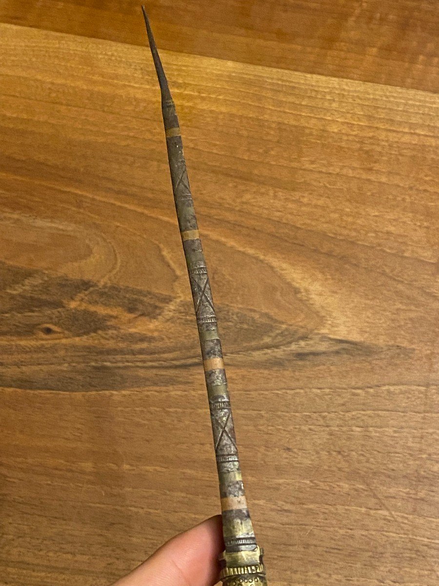 Madagascar. Rare Et Ancien Couteau De Chef Bara -photo-6