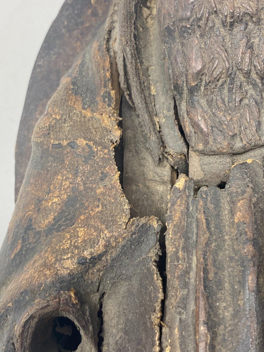Saint Anthony. Wooden Carving. Spain. XV Th Century-photo-4