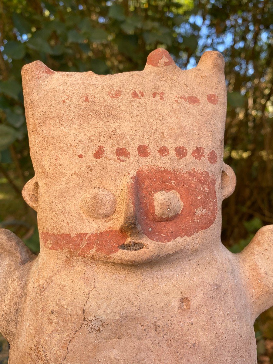 CUCHIMILCO CHANCAY Statuette En Terre Cuite & Ca 1000-1450 Après J.c-photo-2
