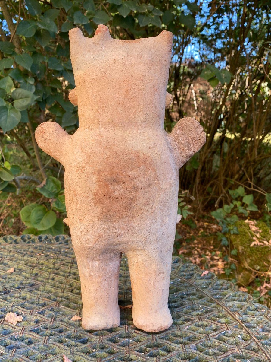 CUCHIMILCO CHANCAY Statuette En Terre Cuite & Ca 1000-1450 Après J.c-photo-2