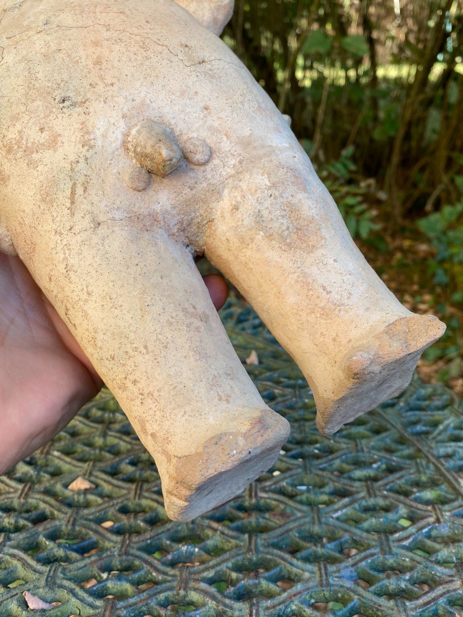 CUCHIMILCO CHANCAY Statuette En Terre Cuite & Ca 1000-1450 Après J.c-photo-6
