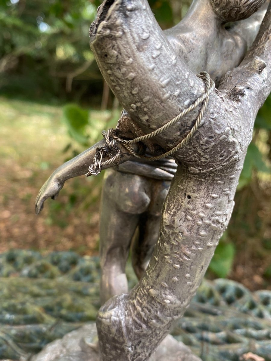Statuette Figurant Saint Sébastien En Argent -photo-6
