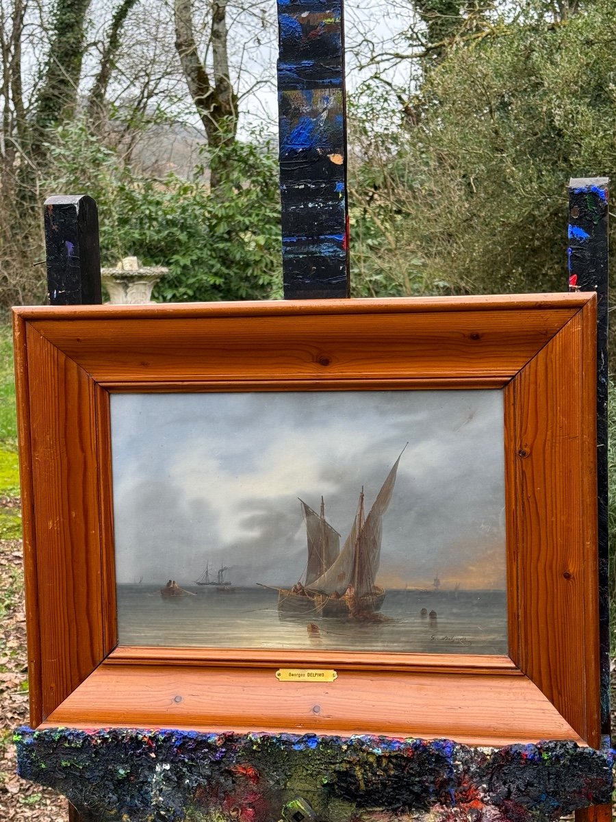 Les Pêcheurs & Gouache Italienne & Marine
