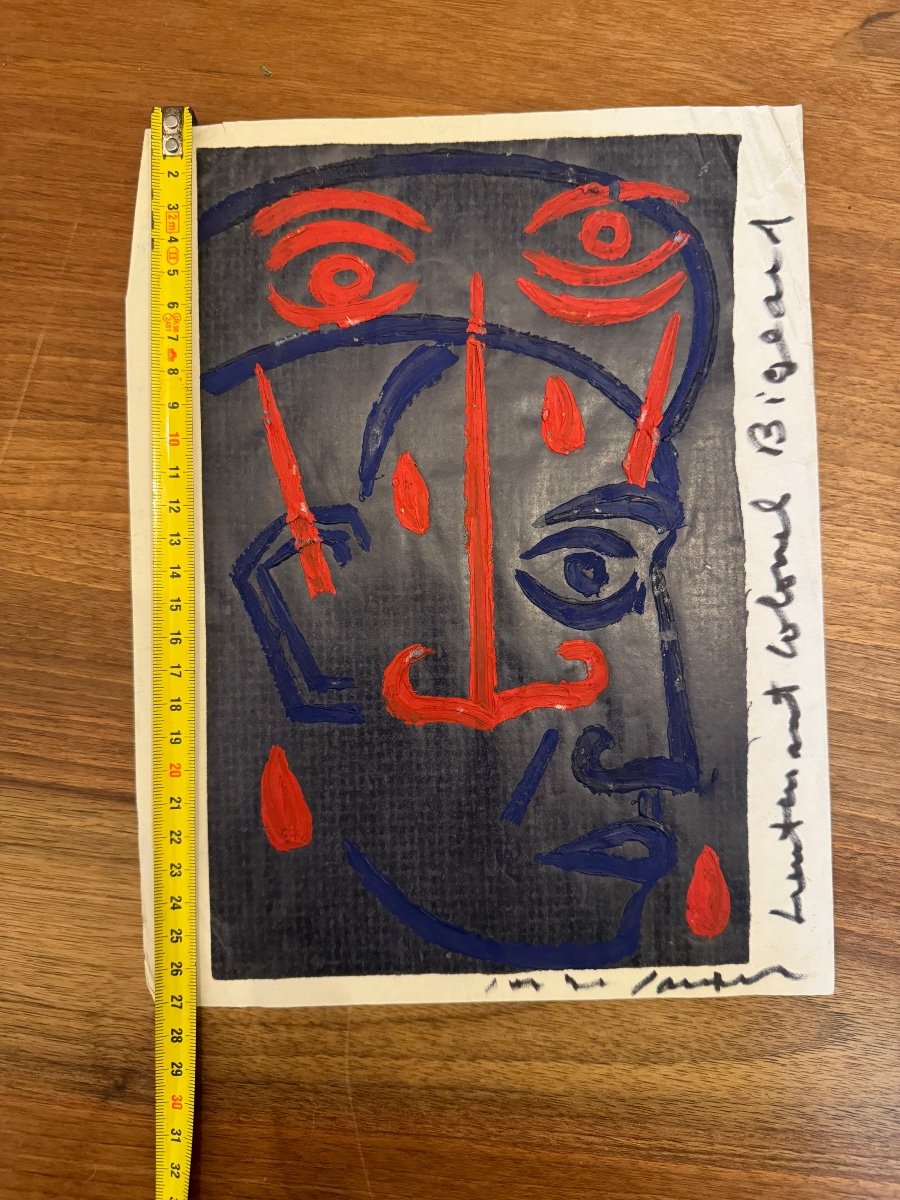 Sauphar Serge 1922 - 1987. Portrait Of Marcel Bigeard-photo-3