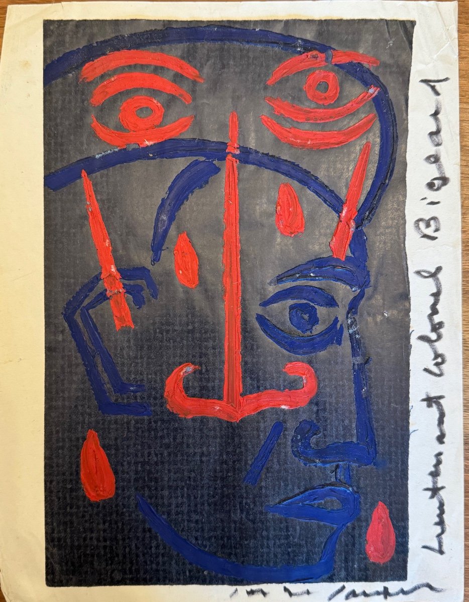 Sauphar Serge 1922 - 1987. Portrait Of Marcel Bigeard