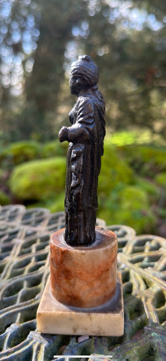 Statuette De Déesse En Bronze - Art Romain-photo-3