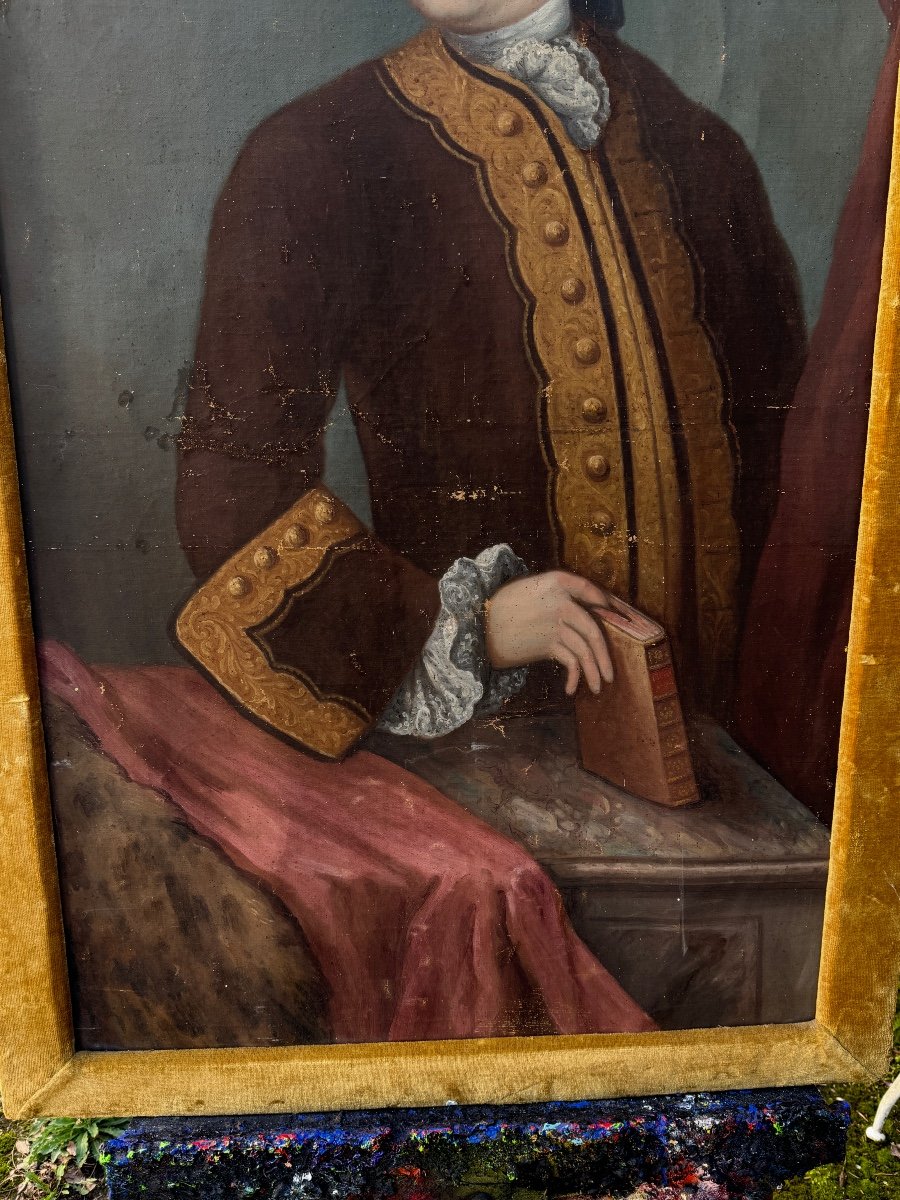 Portrait De François Lapeyre , Avocat à Aurillac , époque Louis XVI -photo-2