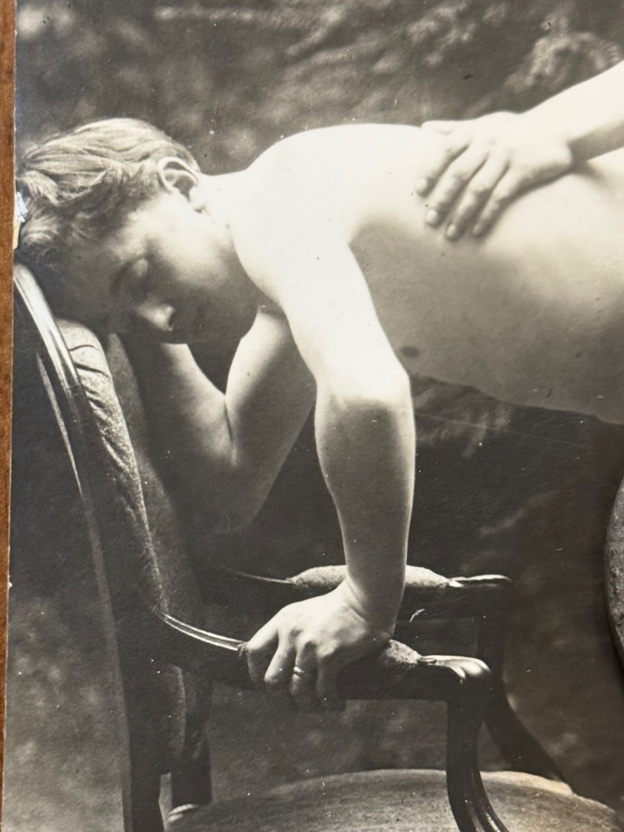 Rare Photographie Pornographique Homosexuels  Vers 1930 -photo-3