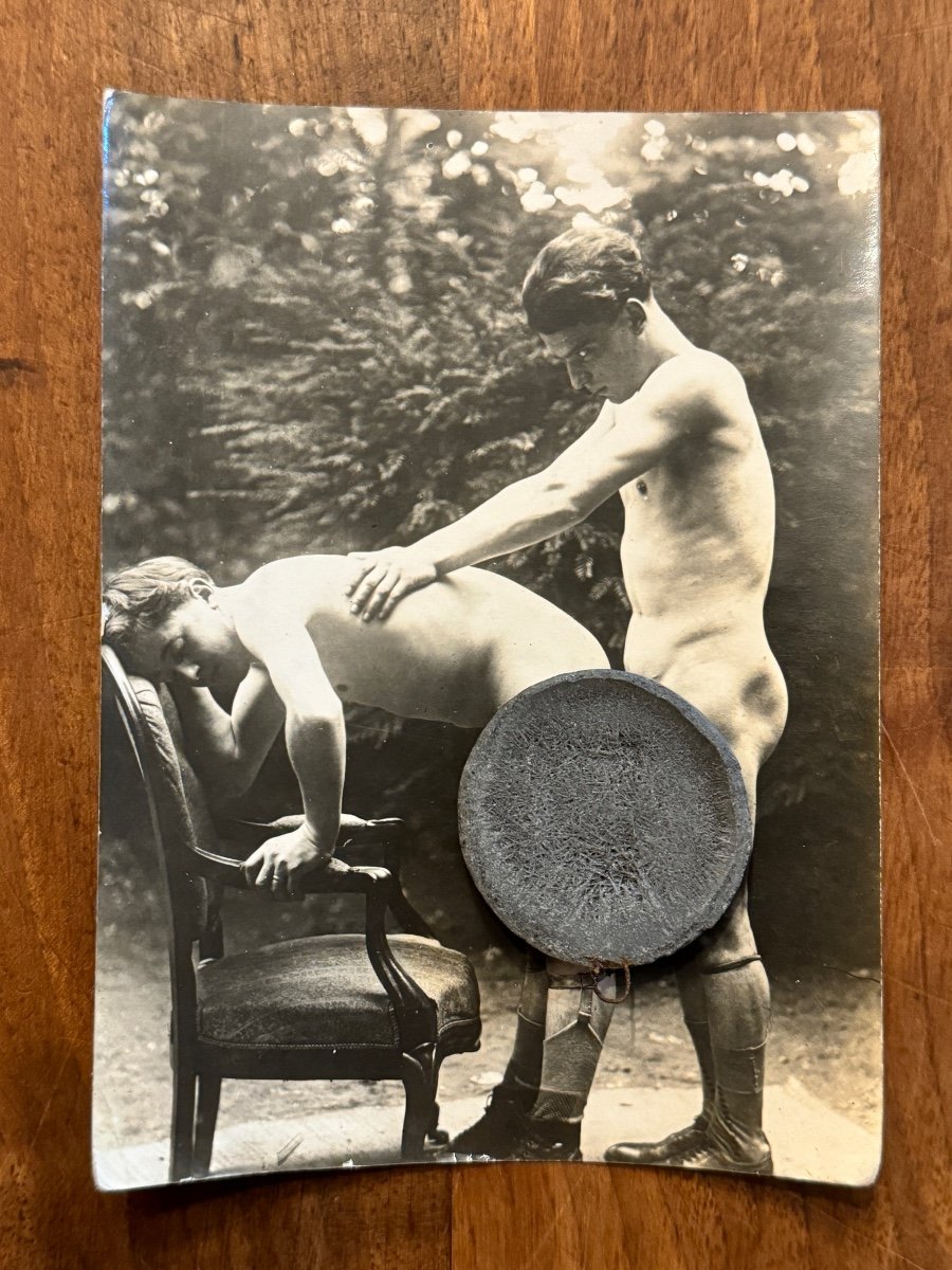 Rare Photographie Pornographique Homosexuels  Vers 1930 -photo-4
