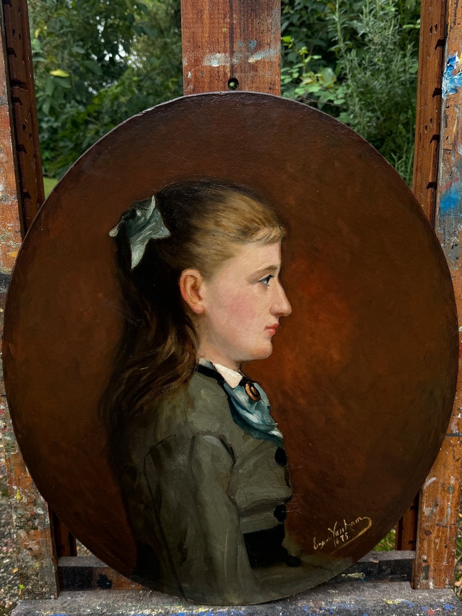 Eugénie Van Ham , Profil De Jeune Fille , Belgique 