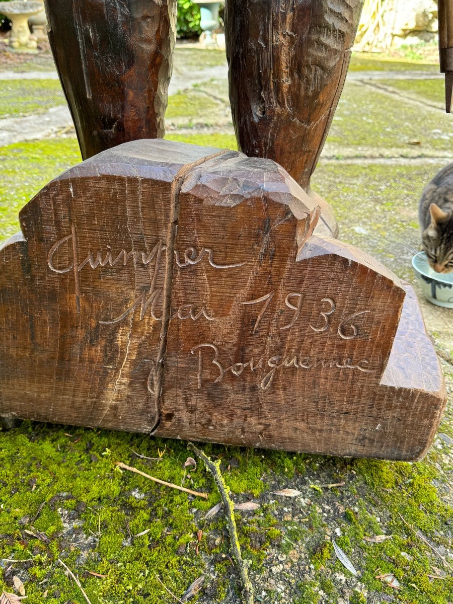  Sculpture D’un Breton & Quimper 1936-photo-5