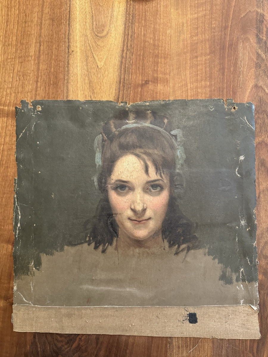 Portrait Of A Young Woman - Academic Study -photo-2