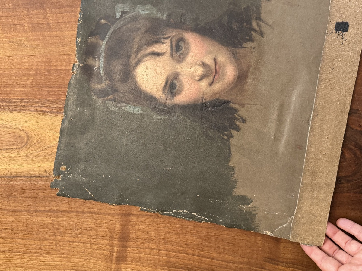 Portrait Of A Young Woman - Academic Study -photo-2