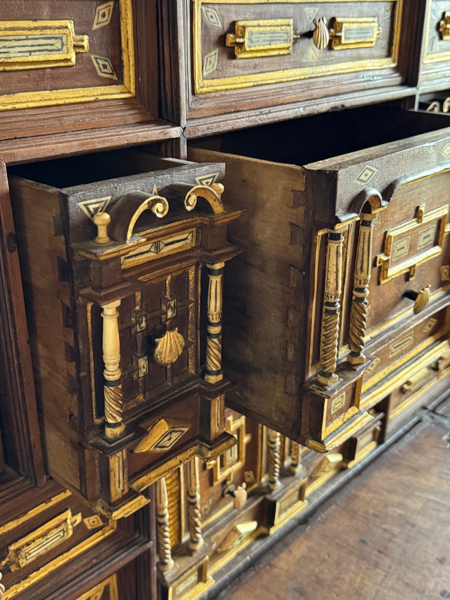 Spanish Bargueño Called “of Saint-jacques” – 17th Century-photo-3