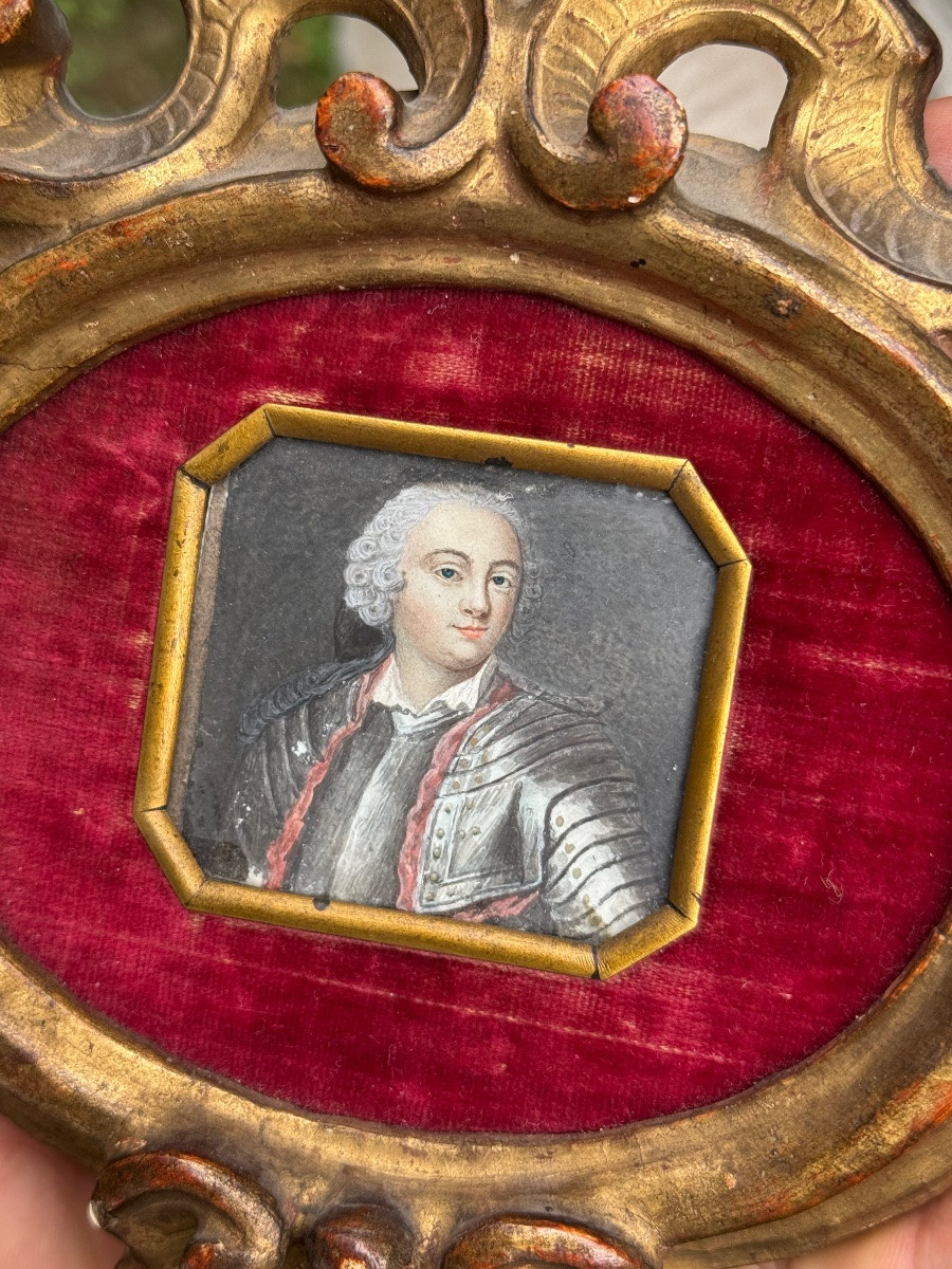 Portrait d’un gentilhomme en armure - XVIII Eme Siècle -photo-3