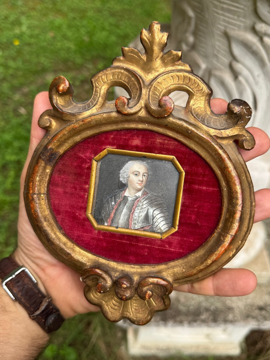 Portrait d’un gentilhomme en armure - XVIII Eme Siècle -photo-4