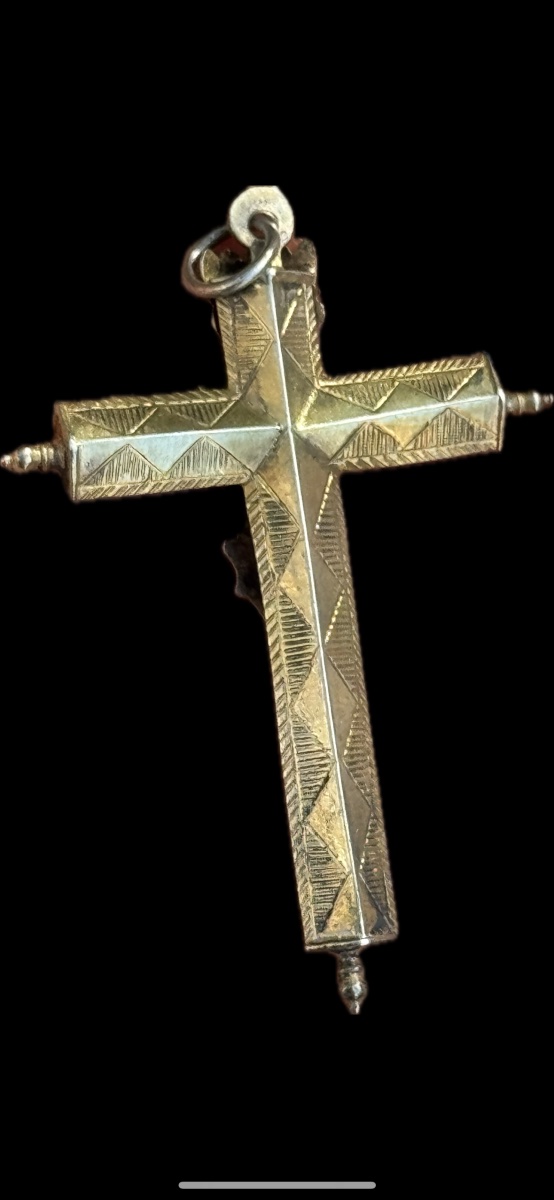Croix pectorale. Espagne, XVIIᵉ siècle. -photo-2