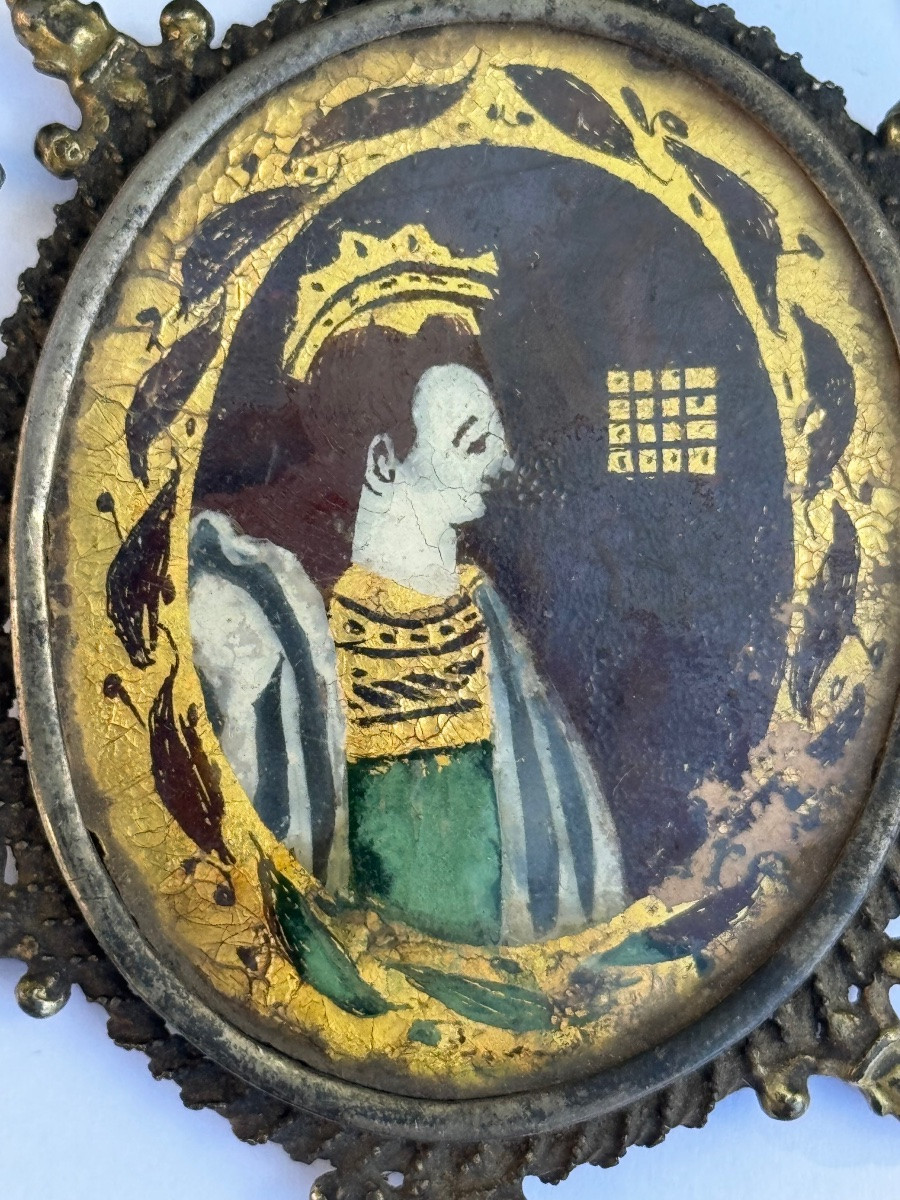 Ex-voto et croix de pèlerinage. Espagne XVII Eme siècle. -photo-2