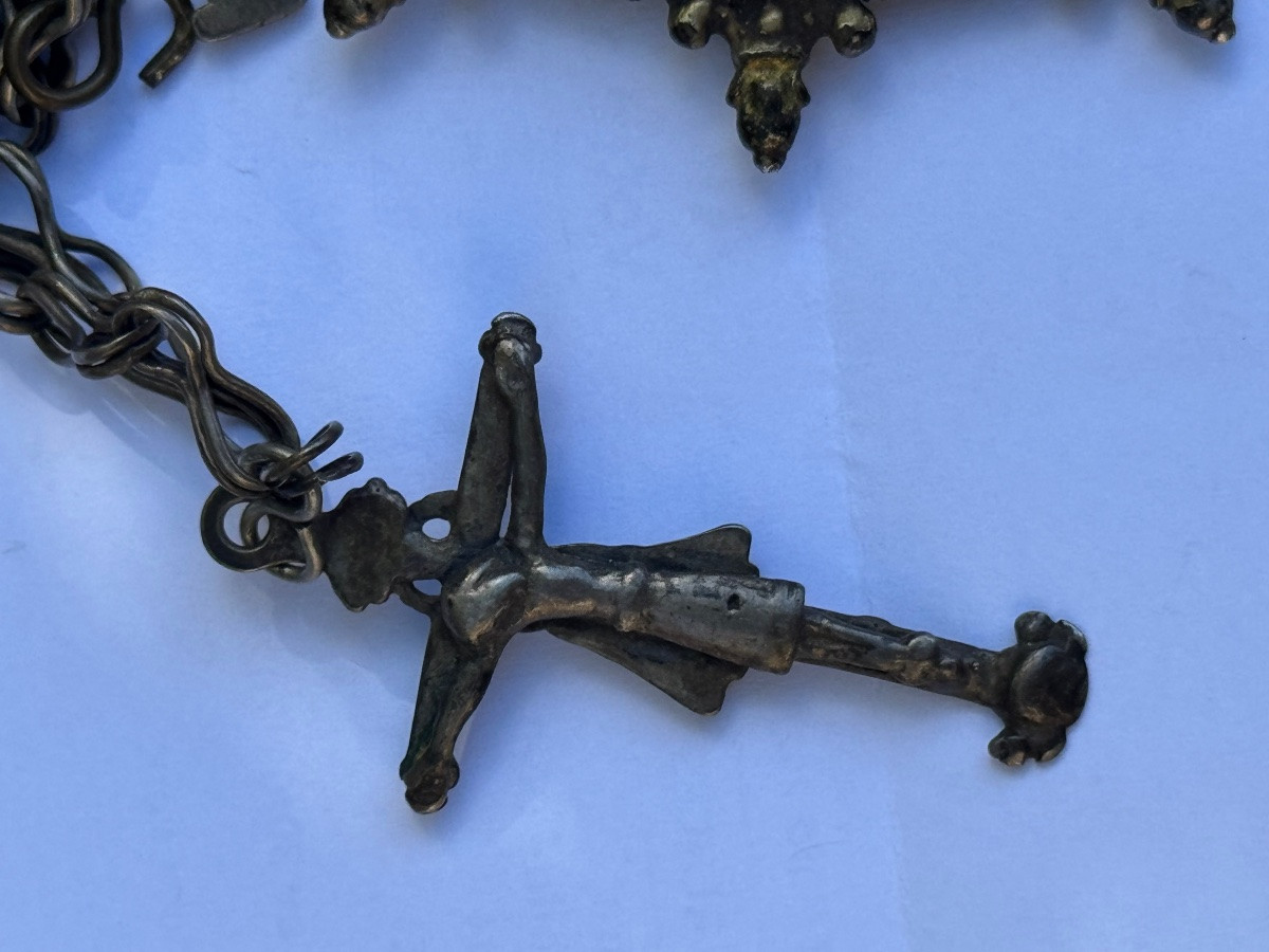 Ex-voto et croix de pèlerinage. Espagne XVII Eme siècle. -photo-3