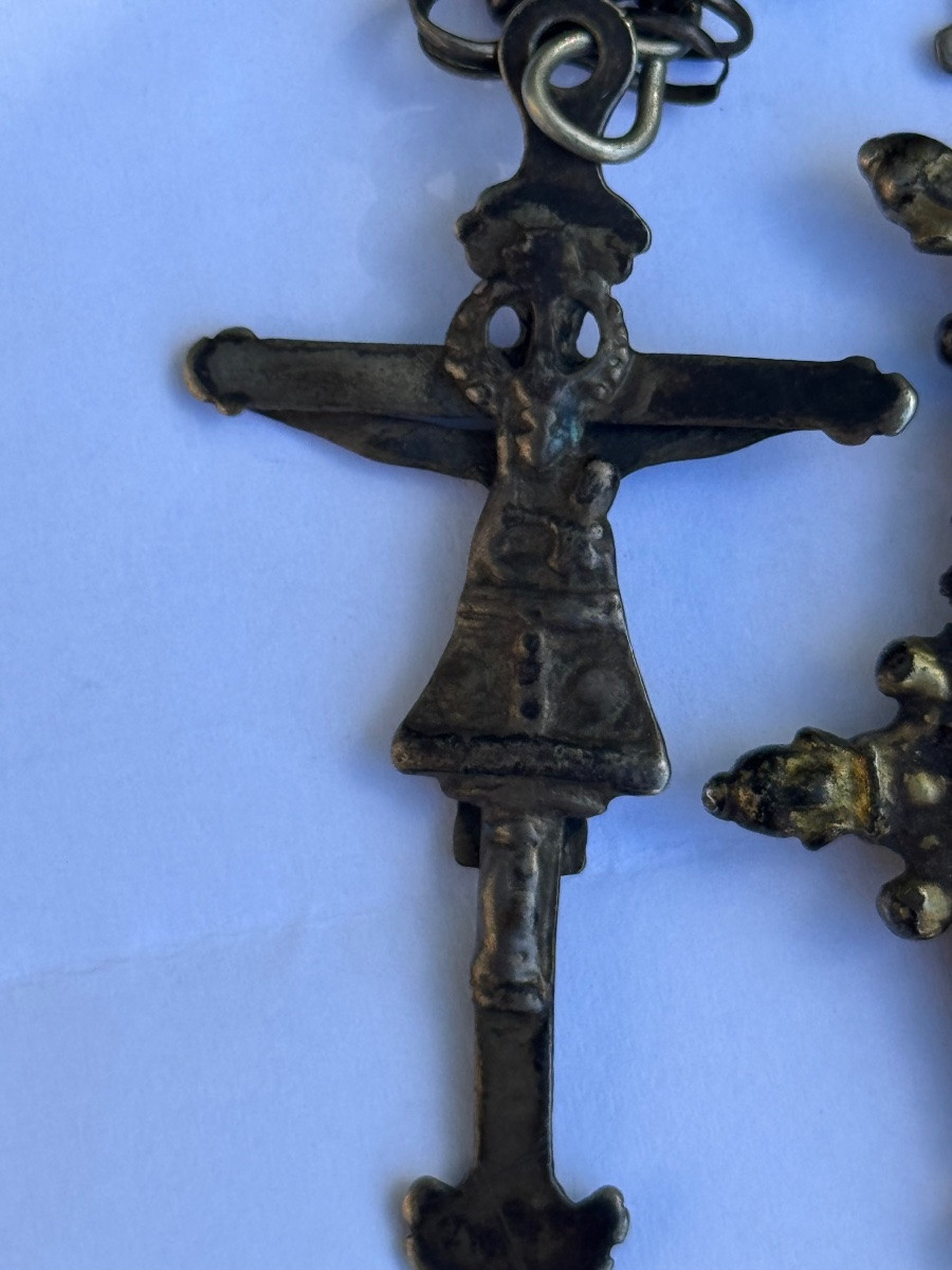 Ex-voto et croix de pèlerinage. Espagne XVII Eme siècle. -photo-4