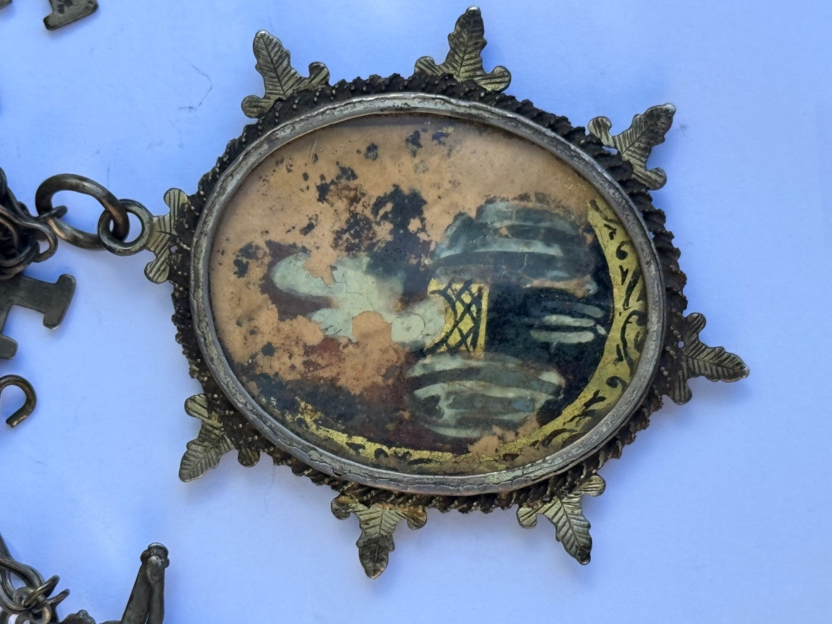 Ex-voto et croix de pèlerinage. Espagne XVII Eme siècle. -photo-1