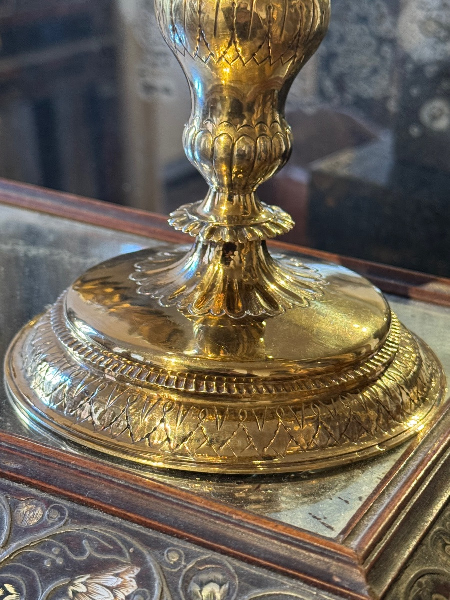 Ciboire de Jean-Joseph Lacoste, maître orfèvre à Rodez, fin du XVIIIᵉ -photo-2