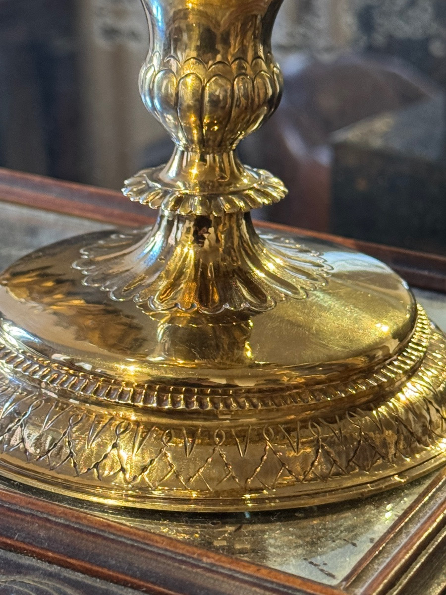 Ciboire de Jean-Joseph Lacoste, maître orfèvre à Rodez, fin du XVIIIᵉ -photo-4