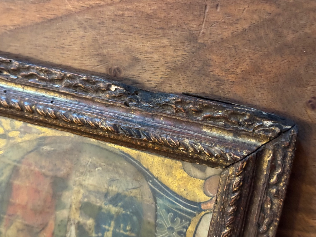 Lettrine enluminée - Crucifixion du Christ - XVI Eme siècle -photo-4