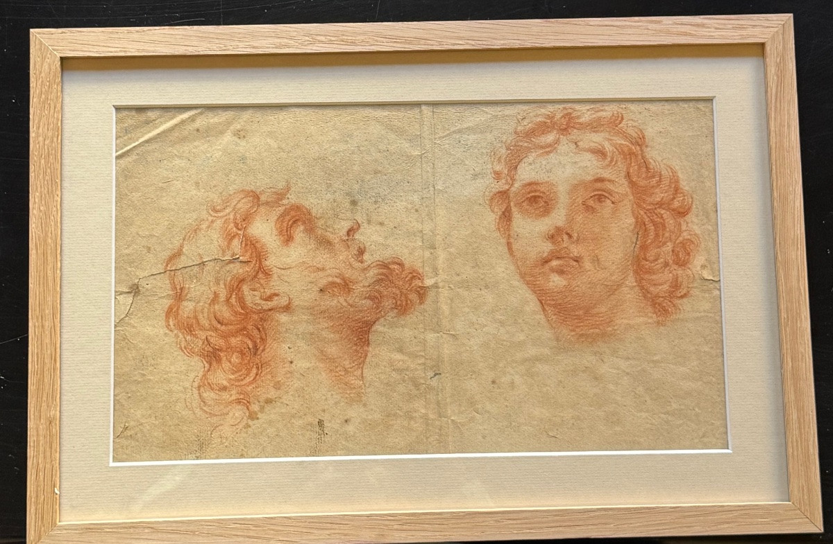 Two Studies Of Male Faces-photo-4