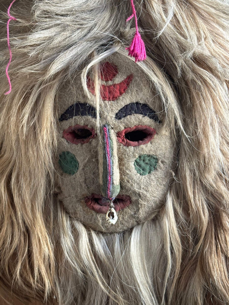 Masque rituel Sherdukpen – Inde himalayenne-photo-2