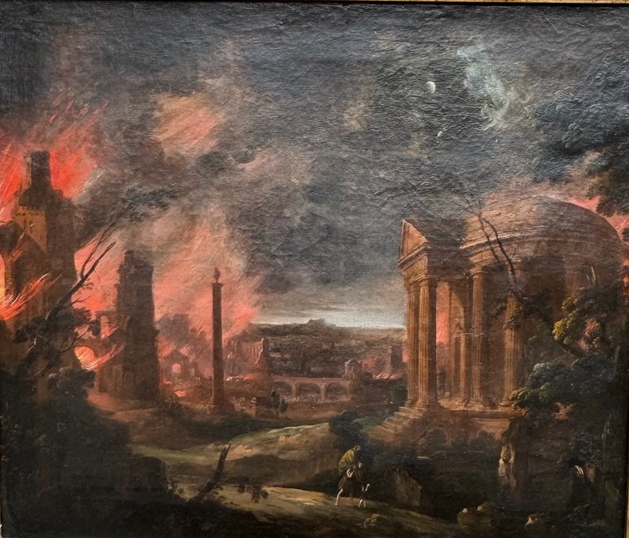 The Burning Of Troy And The Flight Of Aeneas