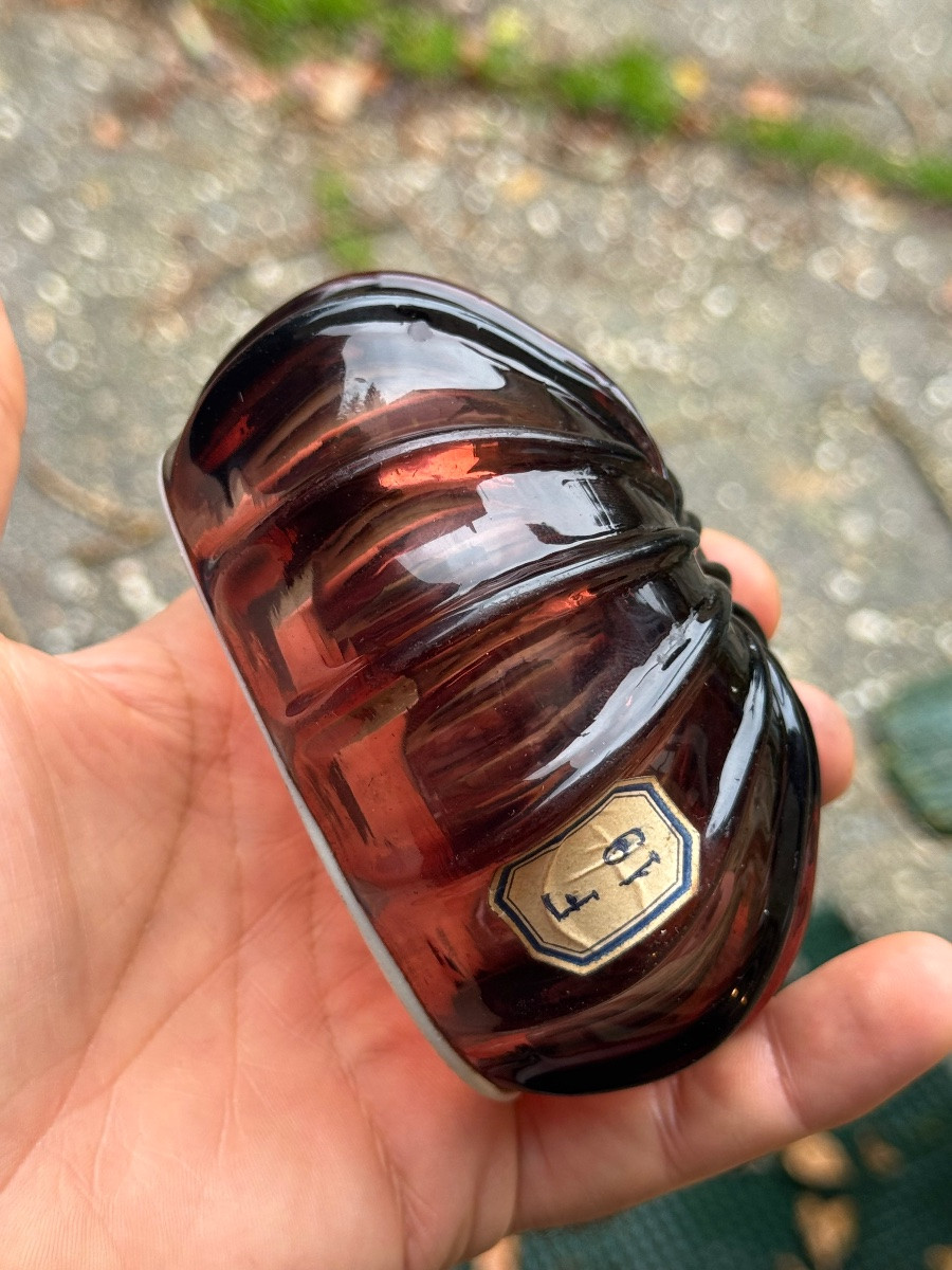  Blown Glass Hunting Cup With Large Ribs-photo-4