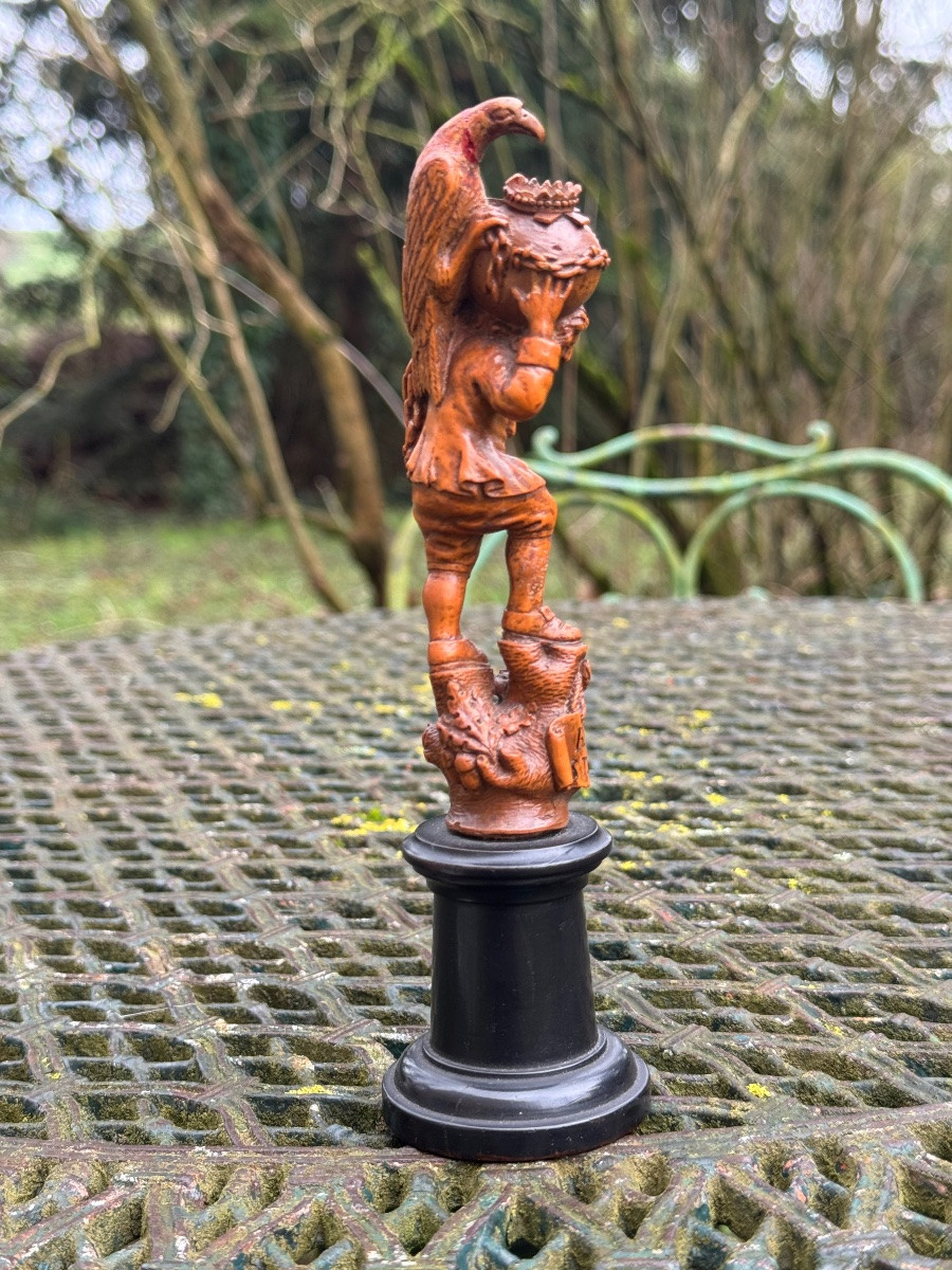 Allégorie du Tiers-État en buis sculpté-photo-3