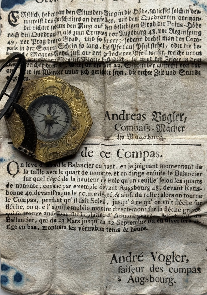 Equinoctial Sundial, Circa 1750.