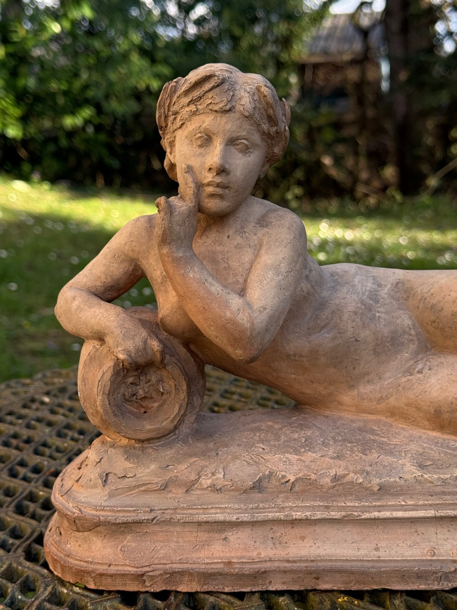 Sculpture Of A Meditative Young Nymph-photo-3