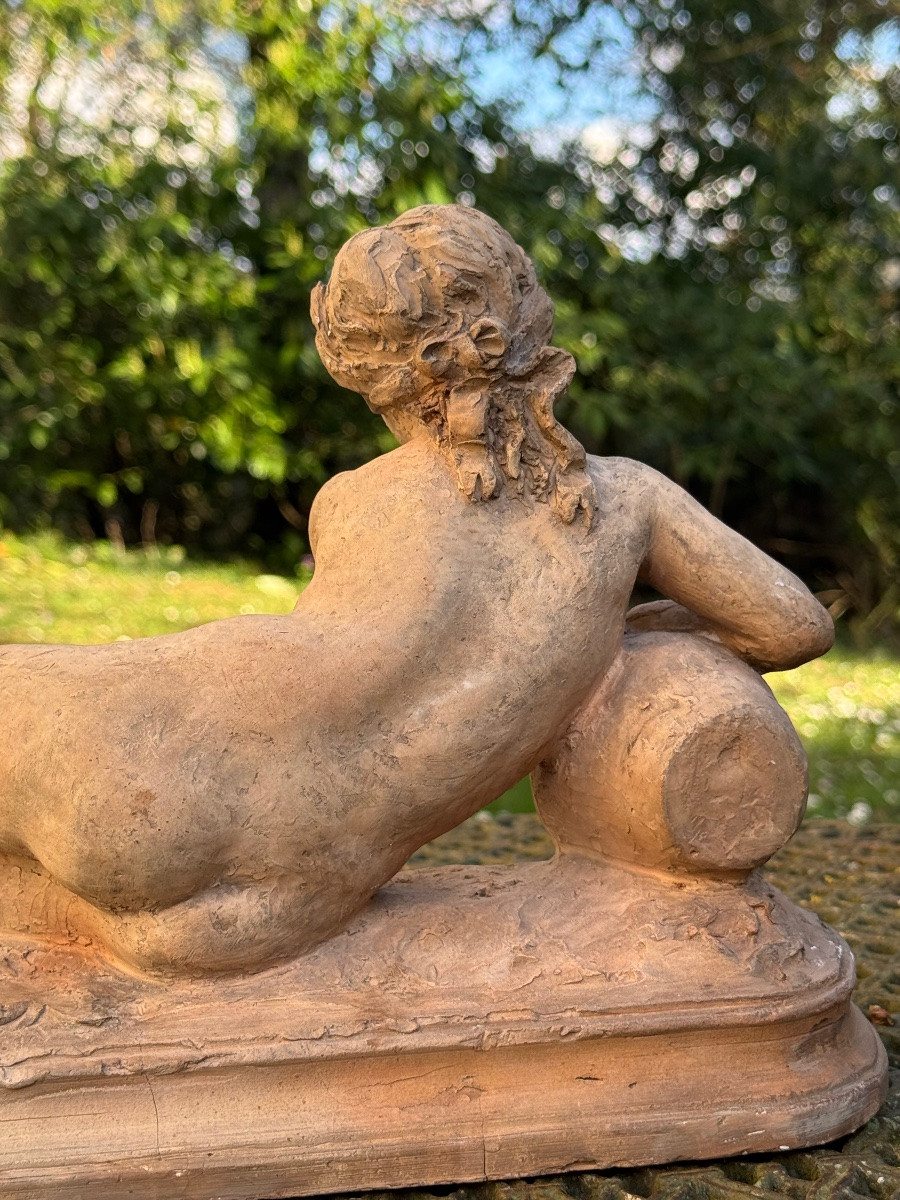 Sculpture Of A Meditative Young Nymph-photo-2