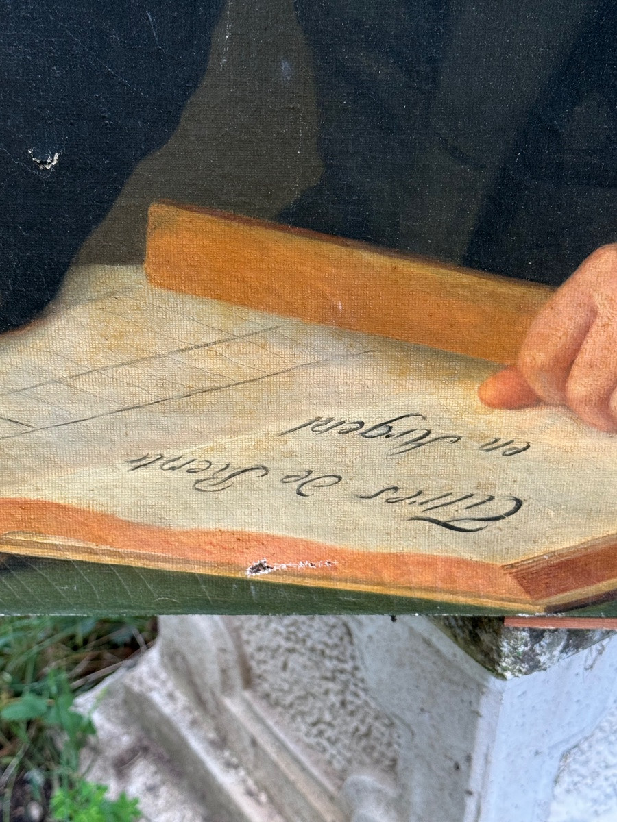 Portrait présumé de notaire sous la Monarchie de Juillet-photo-3
