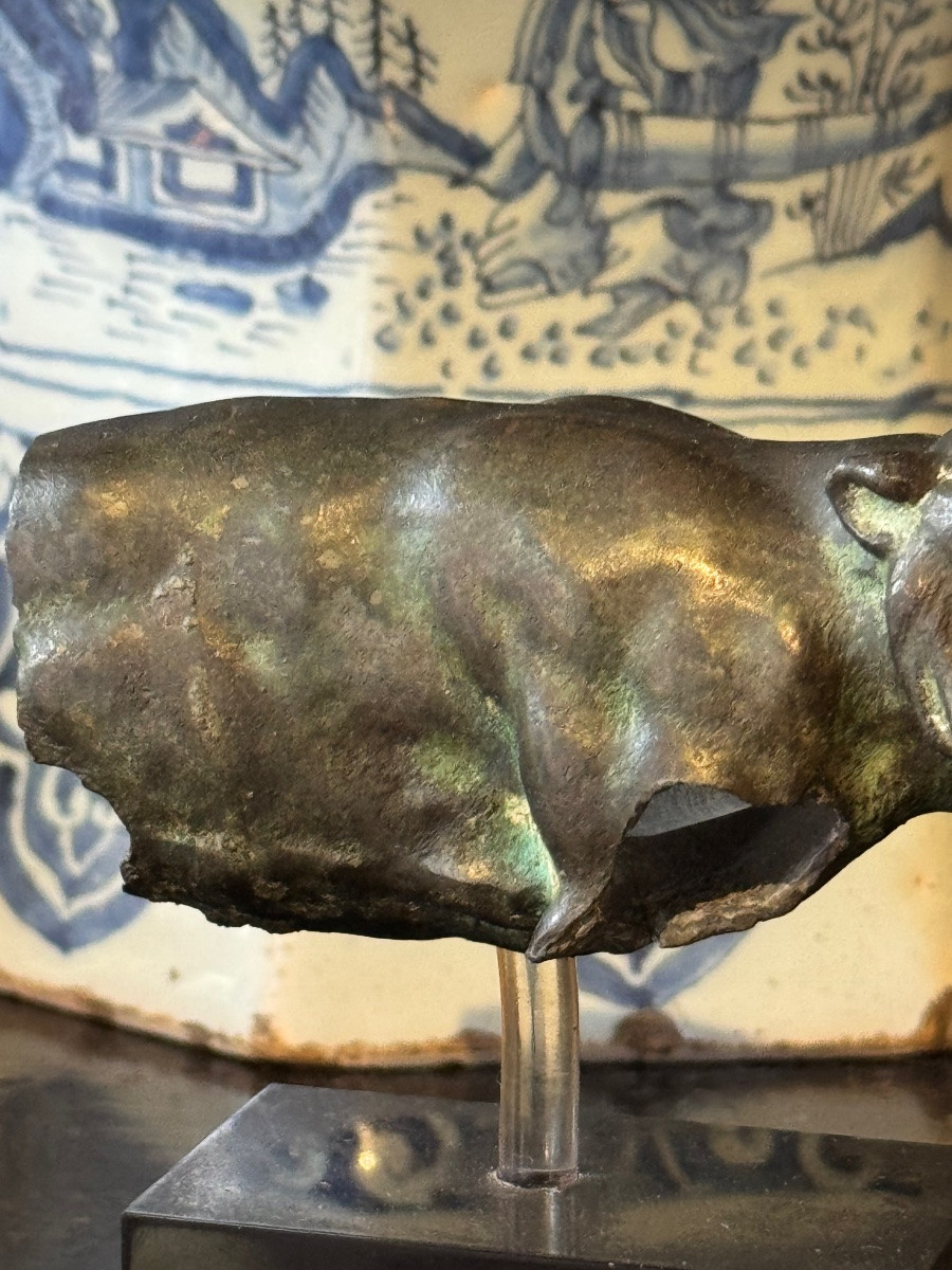 Fragment De Lionne En Bronze – Époque Romaine, Ier–IIIe Siècle-photo-2