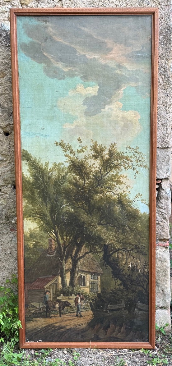 Suite Of Three Animated Landscapes With Scenes Of Rural Life-photo-1