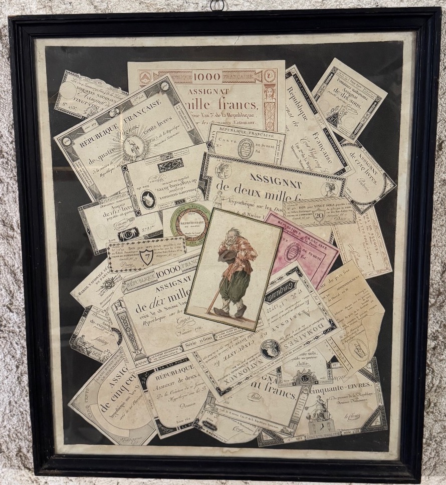 Trompe-l'œil Engraving Featuring Assignats -photo-4