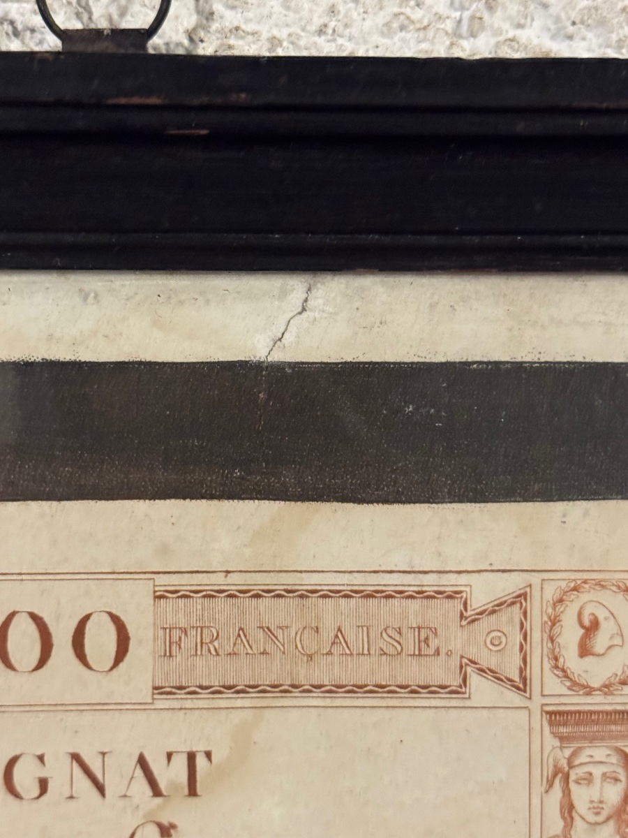 Trompe-l'œil Engraving Featuring Assignats -photo-2