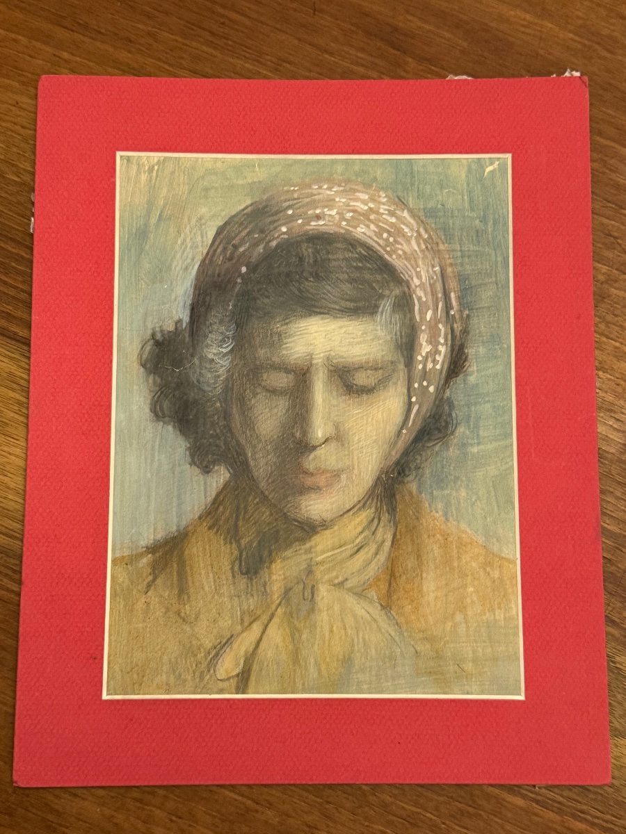 Neville Lytton (1879-1951) – Portrait de jeune femme-photo-5