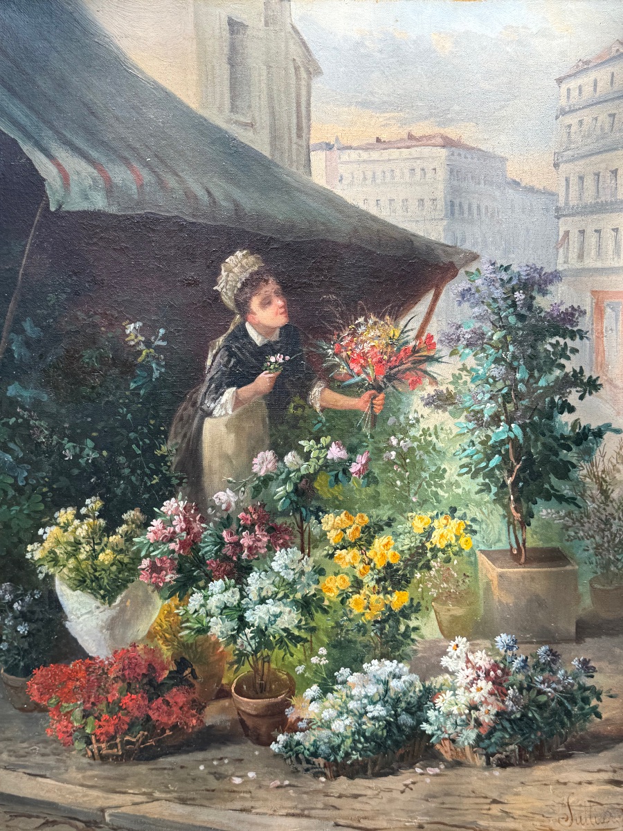 JULLIARD (XIXᵉ siècle) – Marchande de fleurs