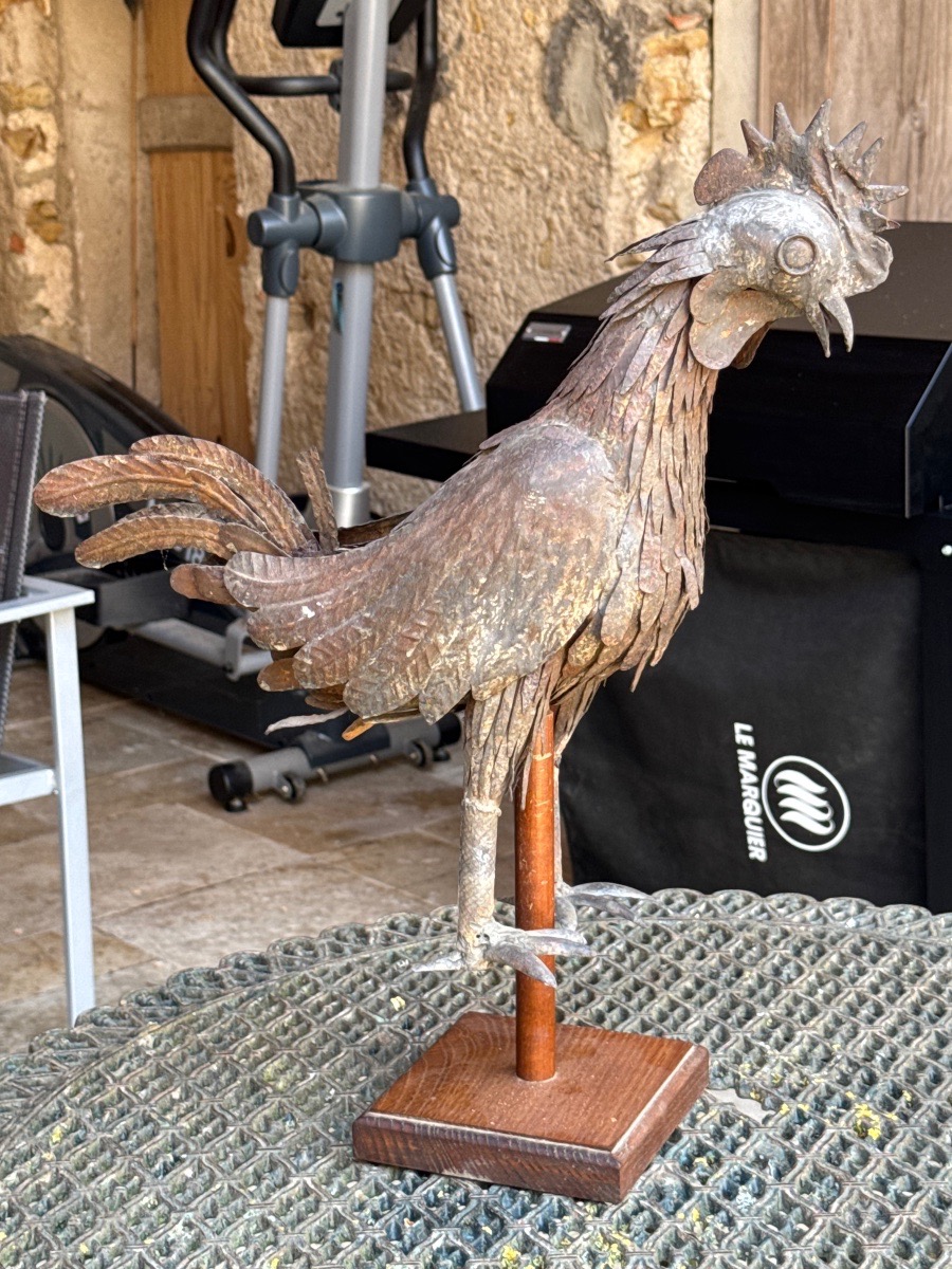 Repoussé Iron Church Rooster -photo-7