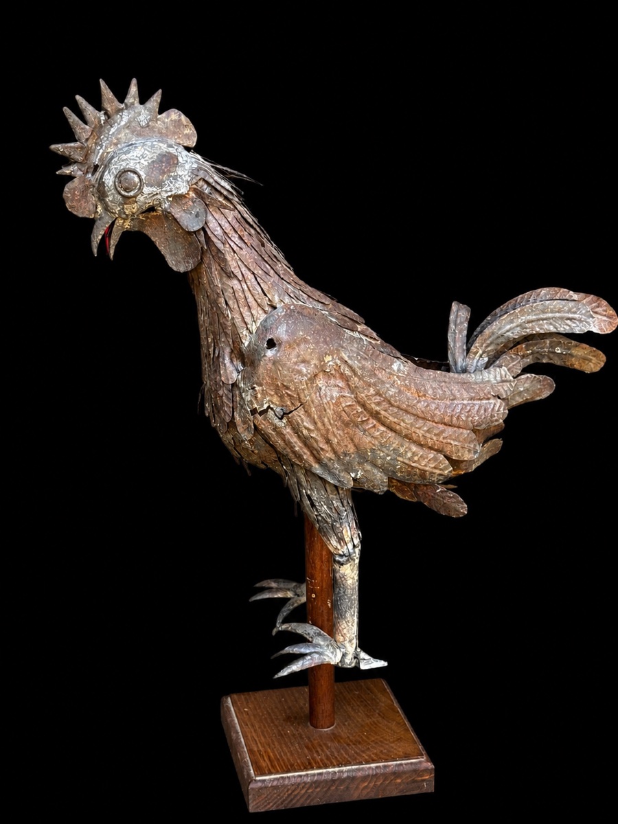 Repoussé Iron Church Rooster 